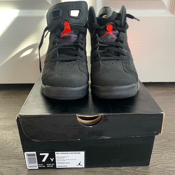 Air Jordan Retro 6 BG Infrared - US Sz 7Y - Picture 4 of 11